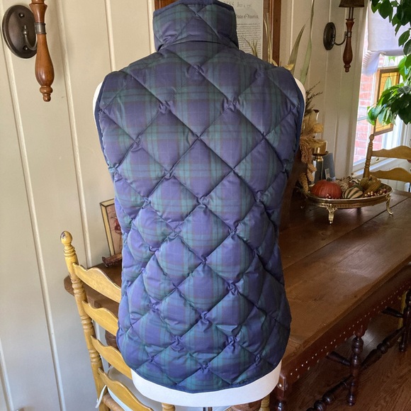 J.CREW Excursion Vest Black Watch Plaid Med - Picture 5 of 11